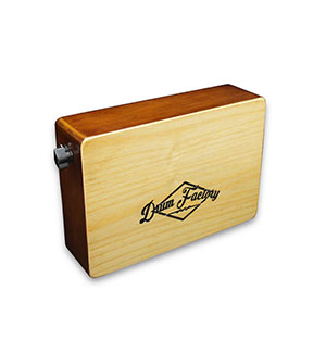 Laptop Cajon in Coffee Brown & White Teak