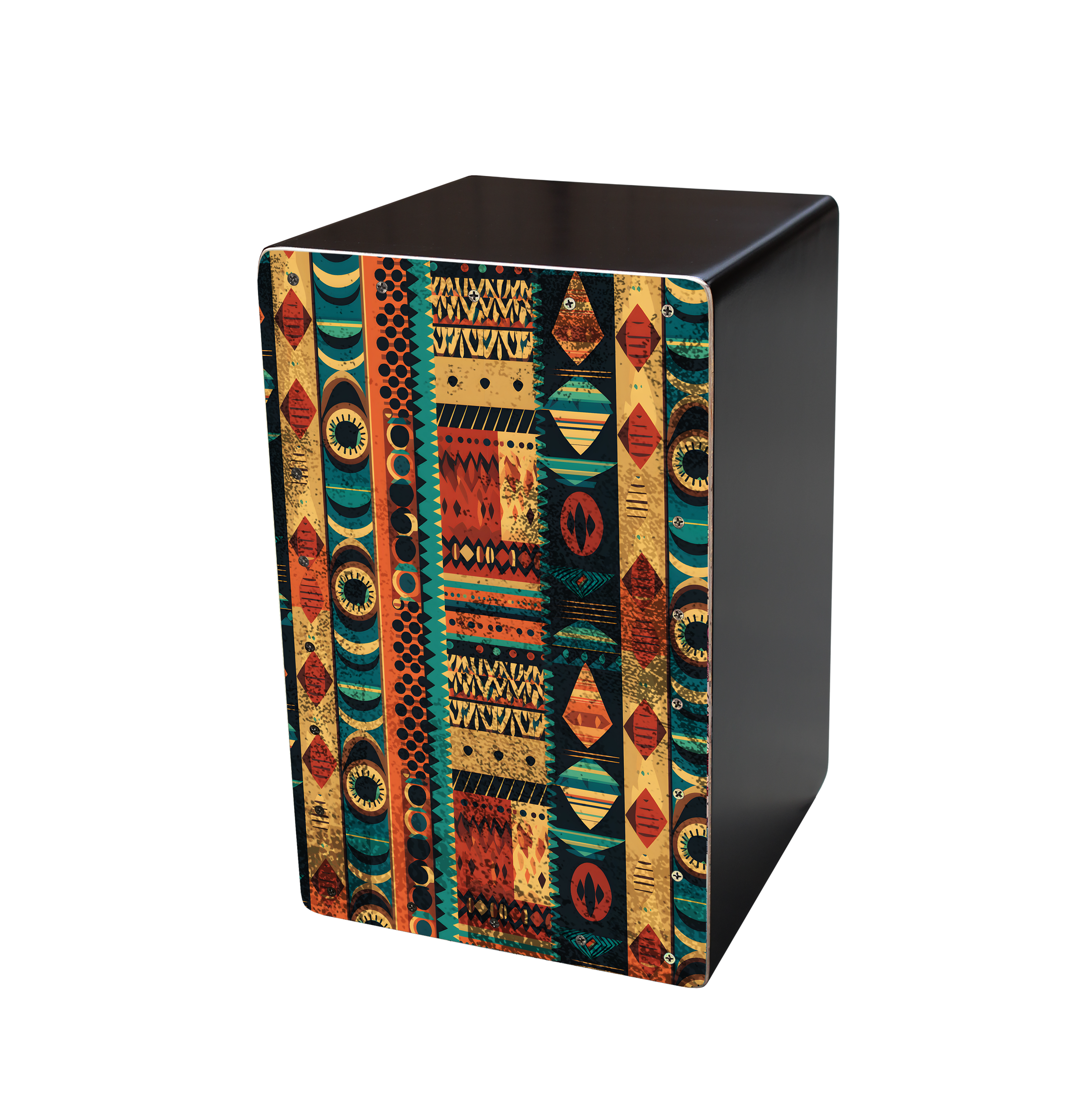 Multi Color MDF Cajon in Batik