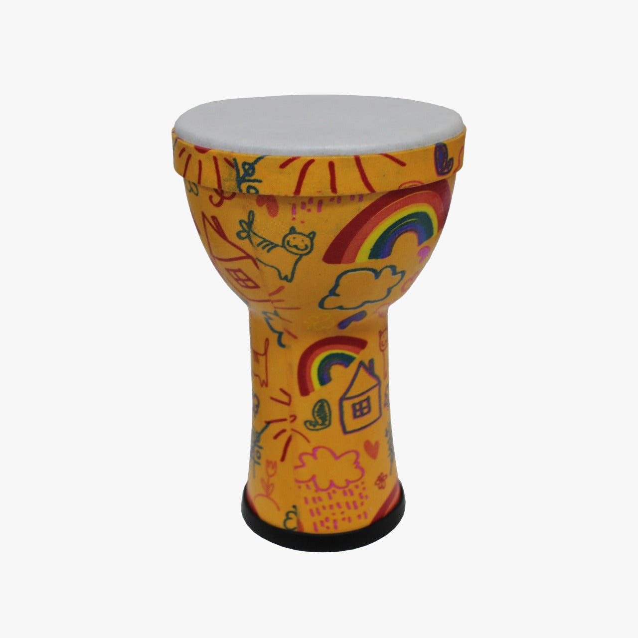 Synthetic Pretuned Mini Djembe in Rainbow