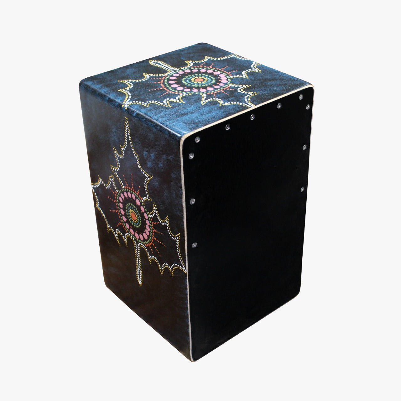 Dot Painted Cajon in Daun