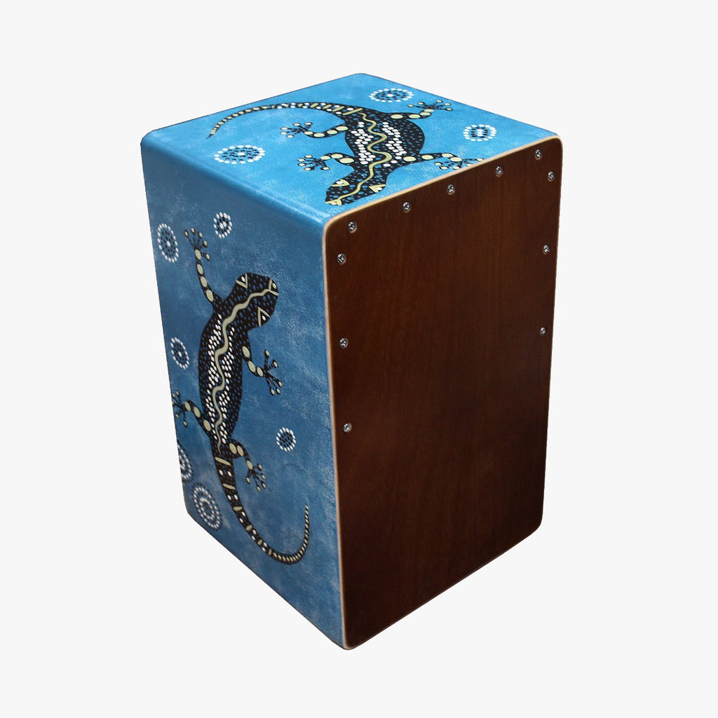 Dot Painted Cajon in Geko