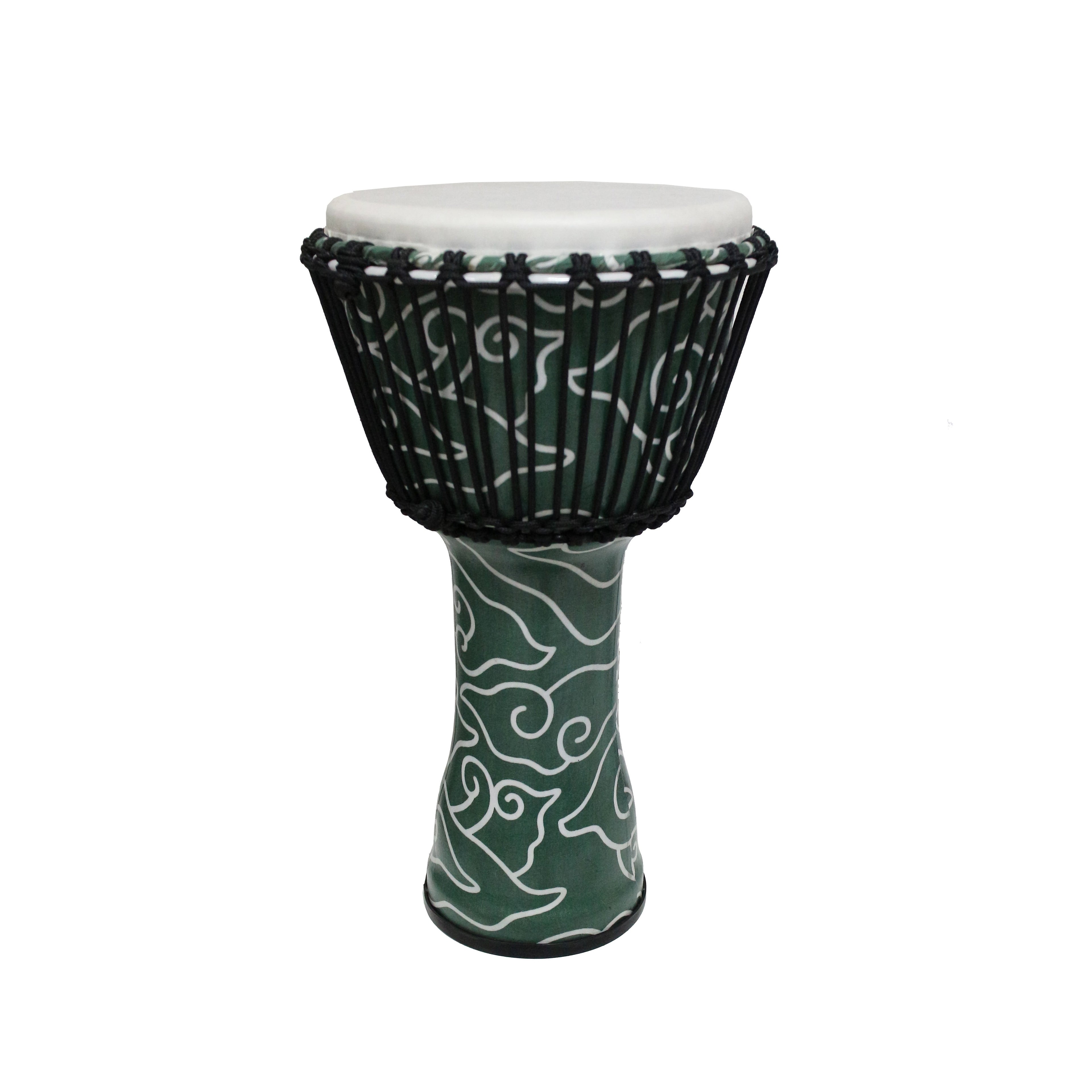 Synthetic Rope Tuned Djembe in Green Cloud