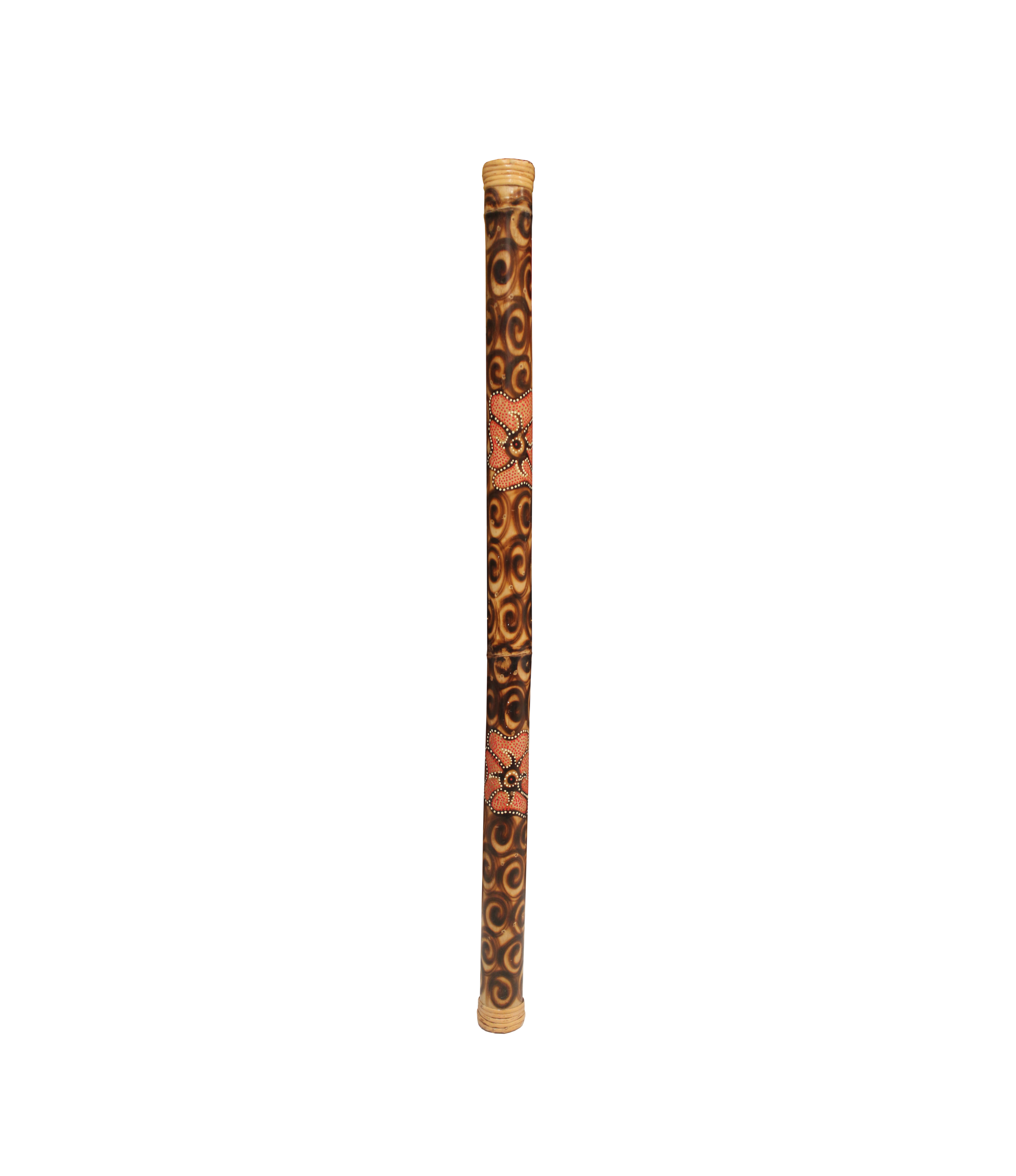 Bamboo Rainstick in Bakar Polos Painted