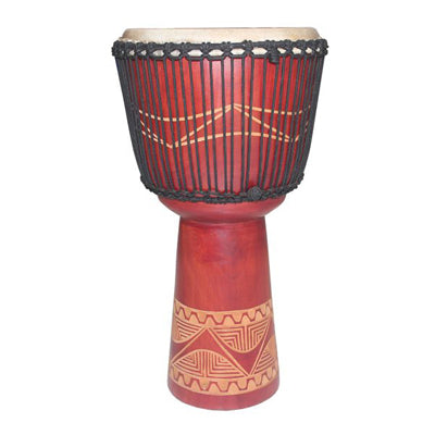 Jammer Series Djembe in Red Diamond Square
