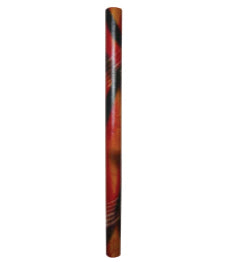 Synthetic Rainstick in Red Swirl