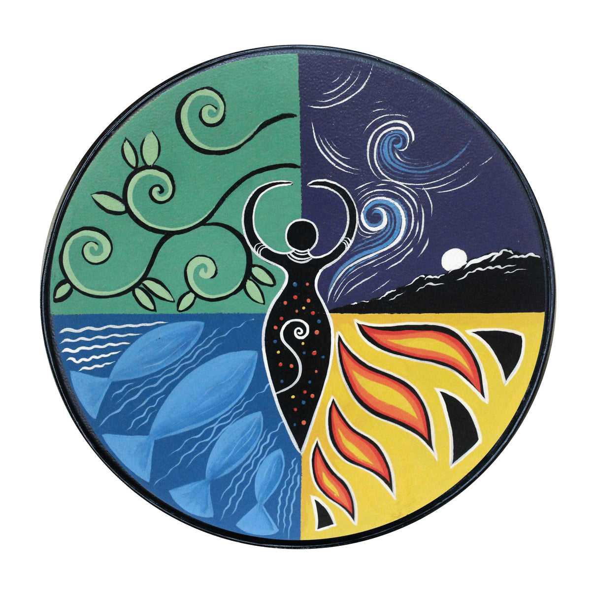 Hand Painted Napa Shaman Drum
