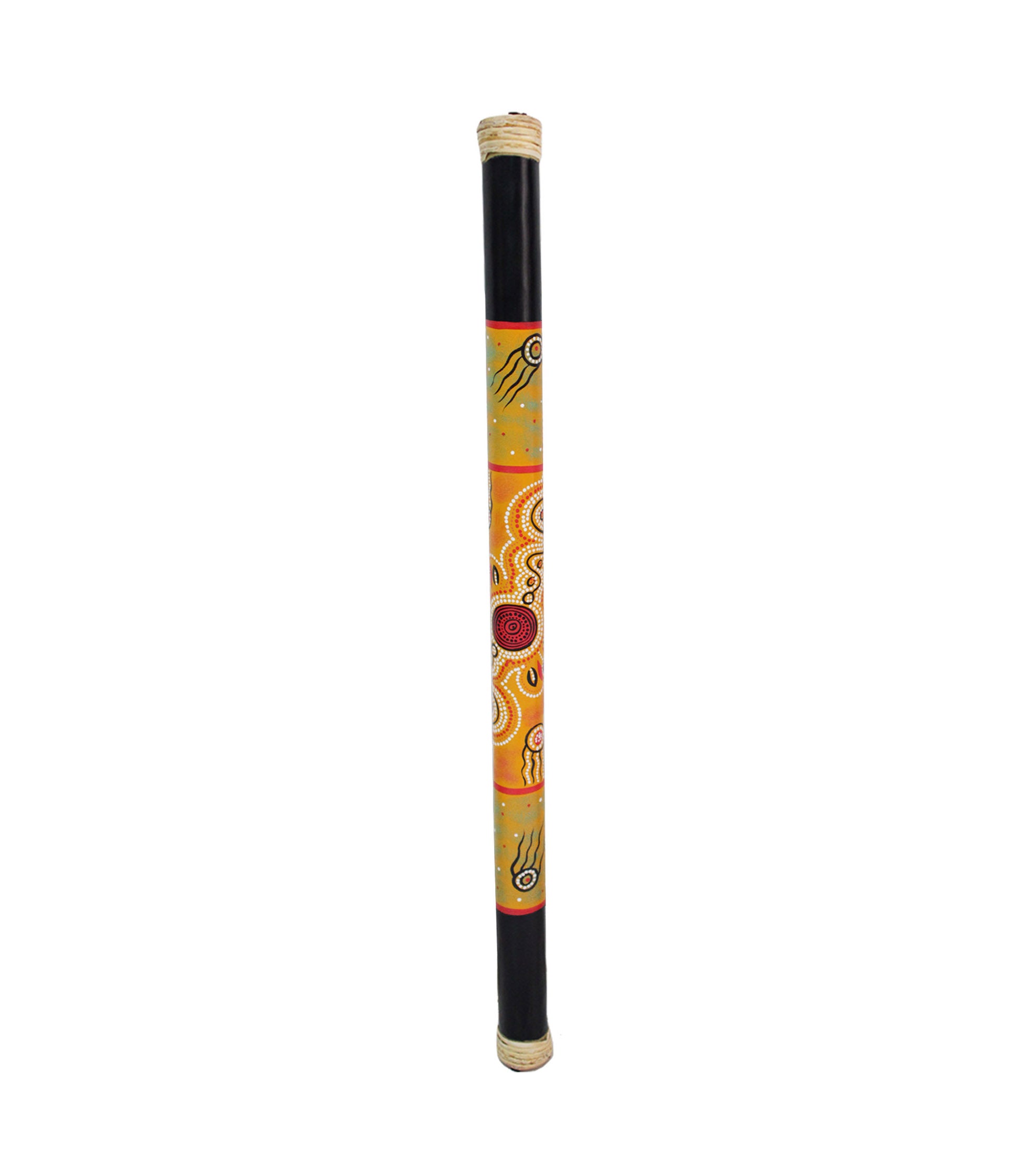 Bamboo Rainstick in Yellow