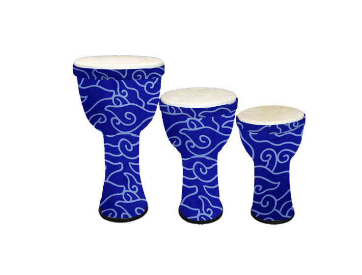 Synthetic Mini Djembe in Blue Cloud