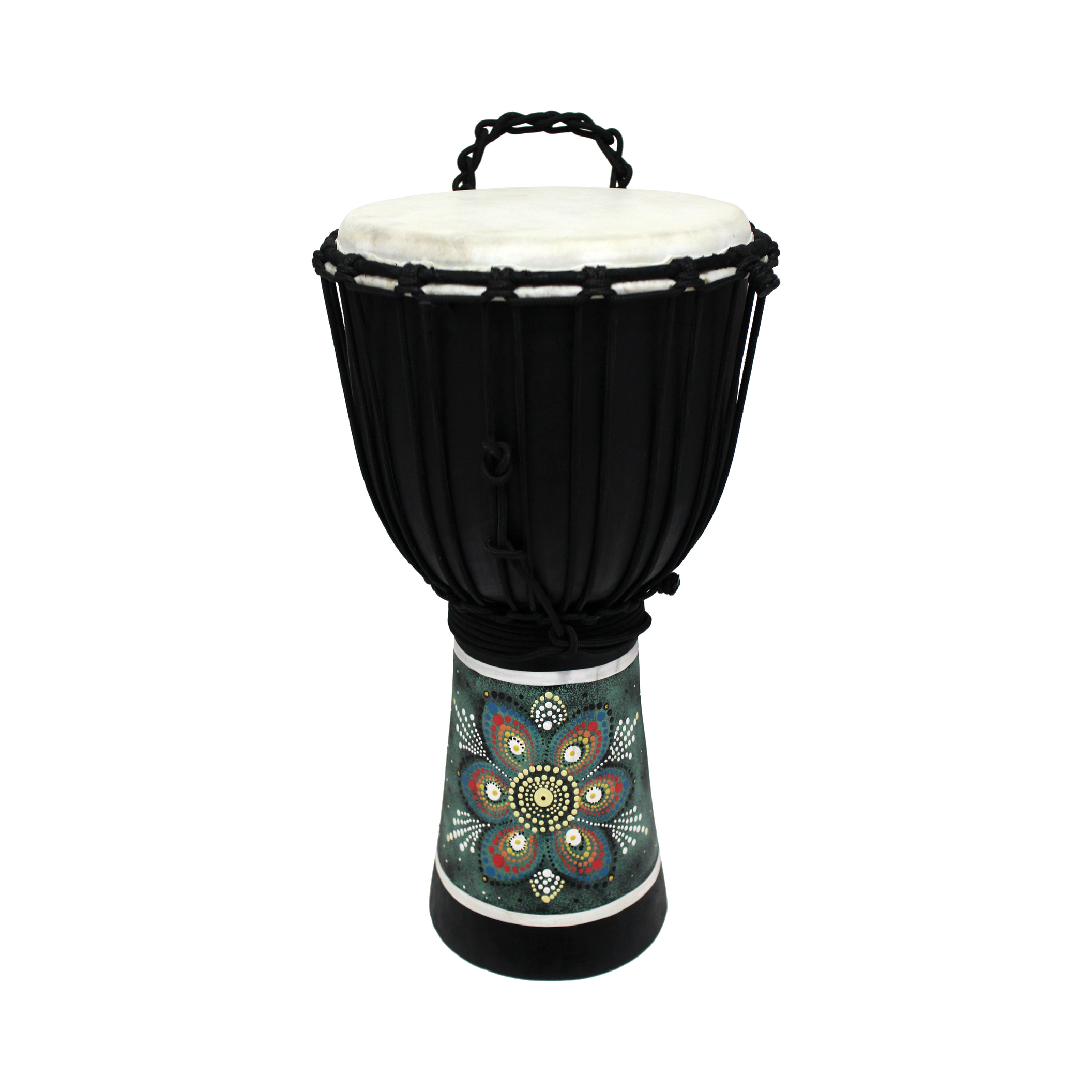 Dot Painted EL Djembe 3